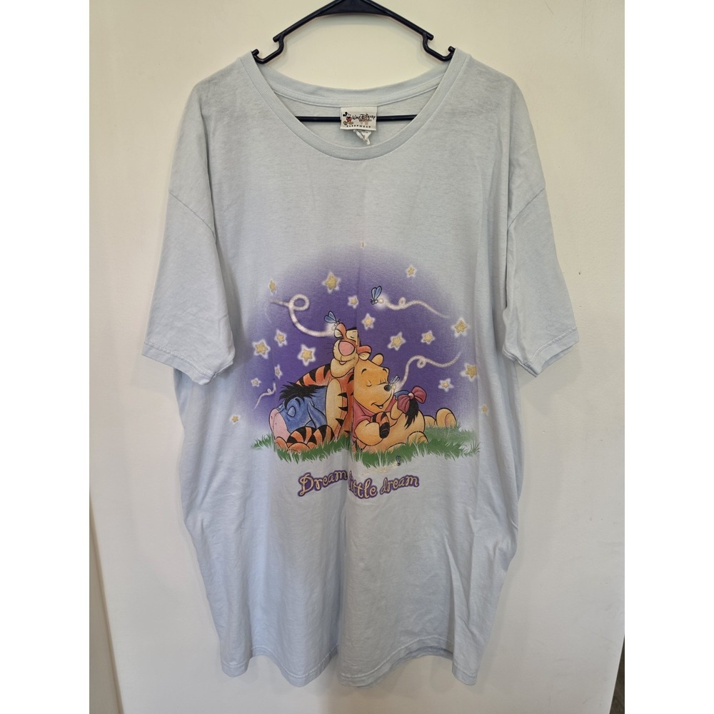 Vintage Walt Disney World Winnie the Pooh Sleep Shirt One Size Eeyore Tigger